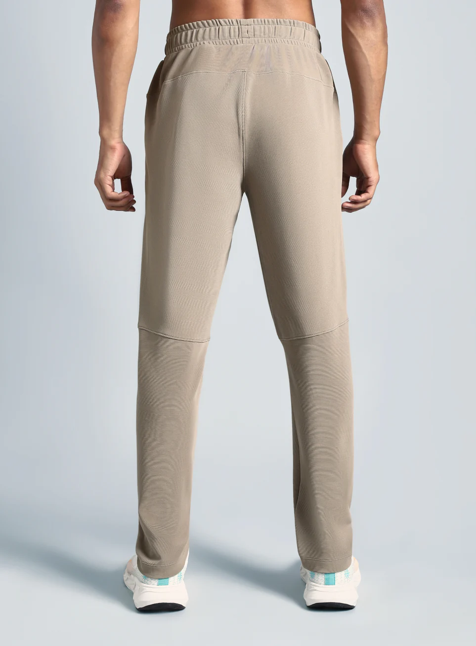 Men's Beige Pace Up Running Trackpants - Image 6