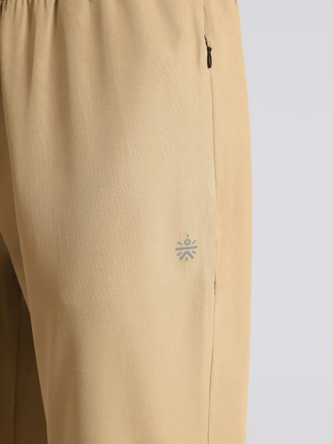 Men's Beige Running Essential Trackpants - Image 8
