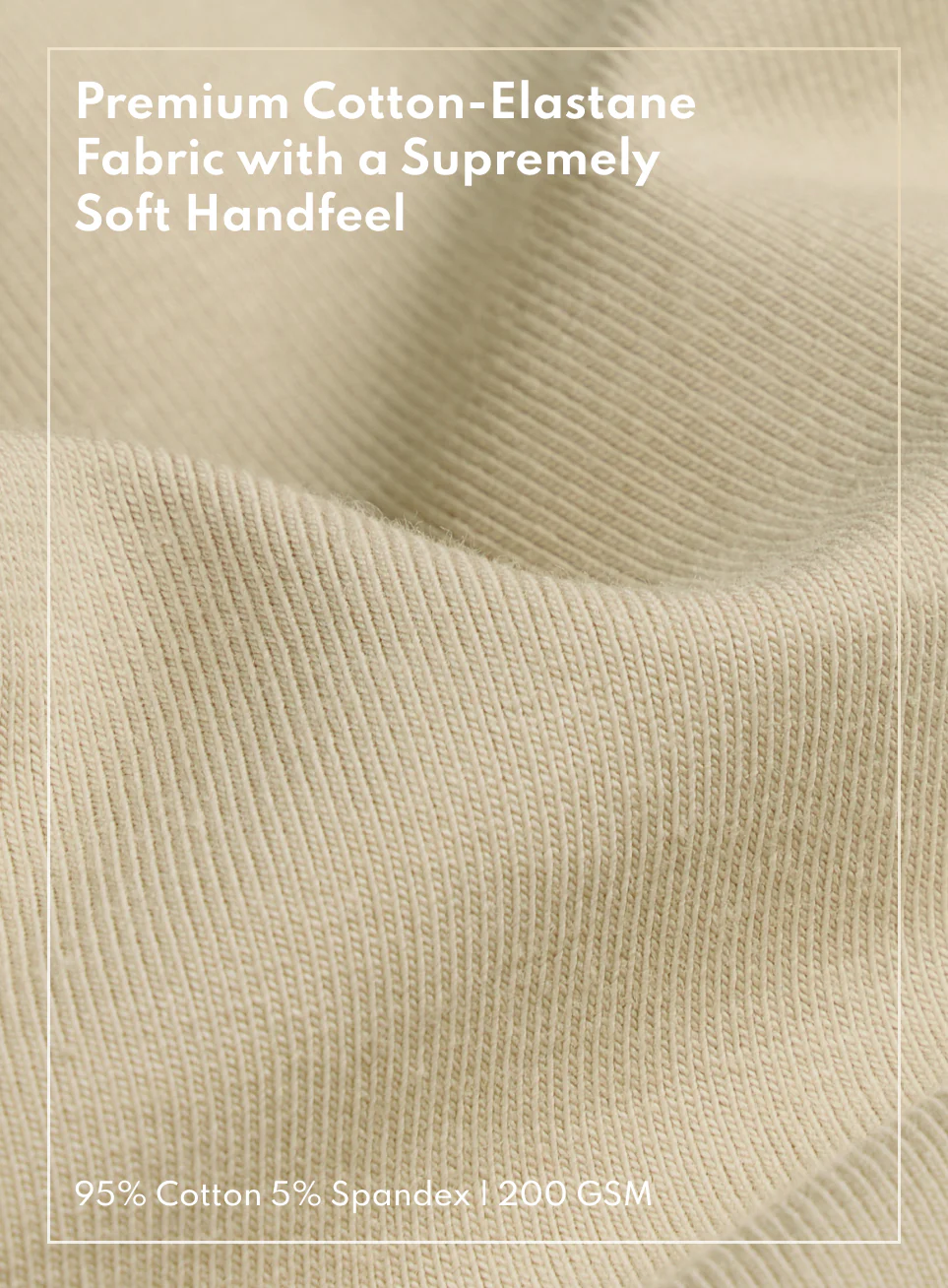 Men's Beige Soft Form Oversized T-shirt - Image 8