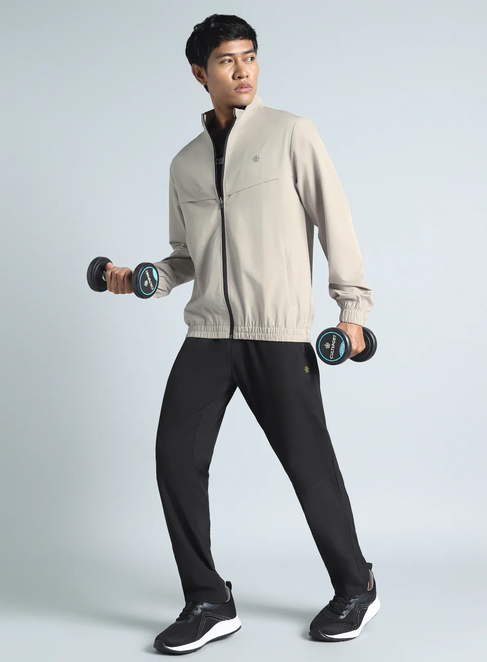 Men's Beige Train in Workout Jacket - Image 2