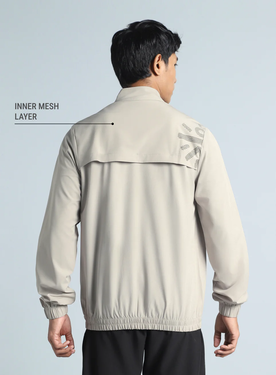 Men's Beige Train in Workout Jacket - Image 6