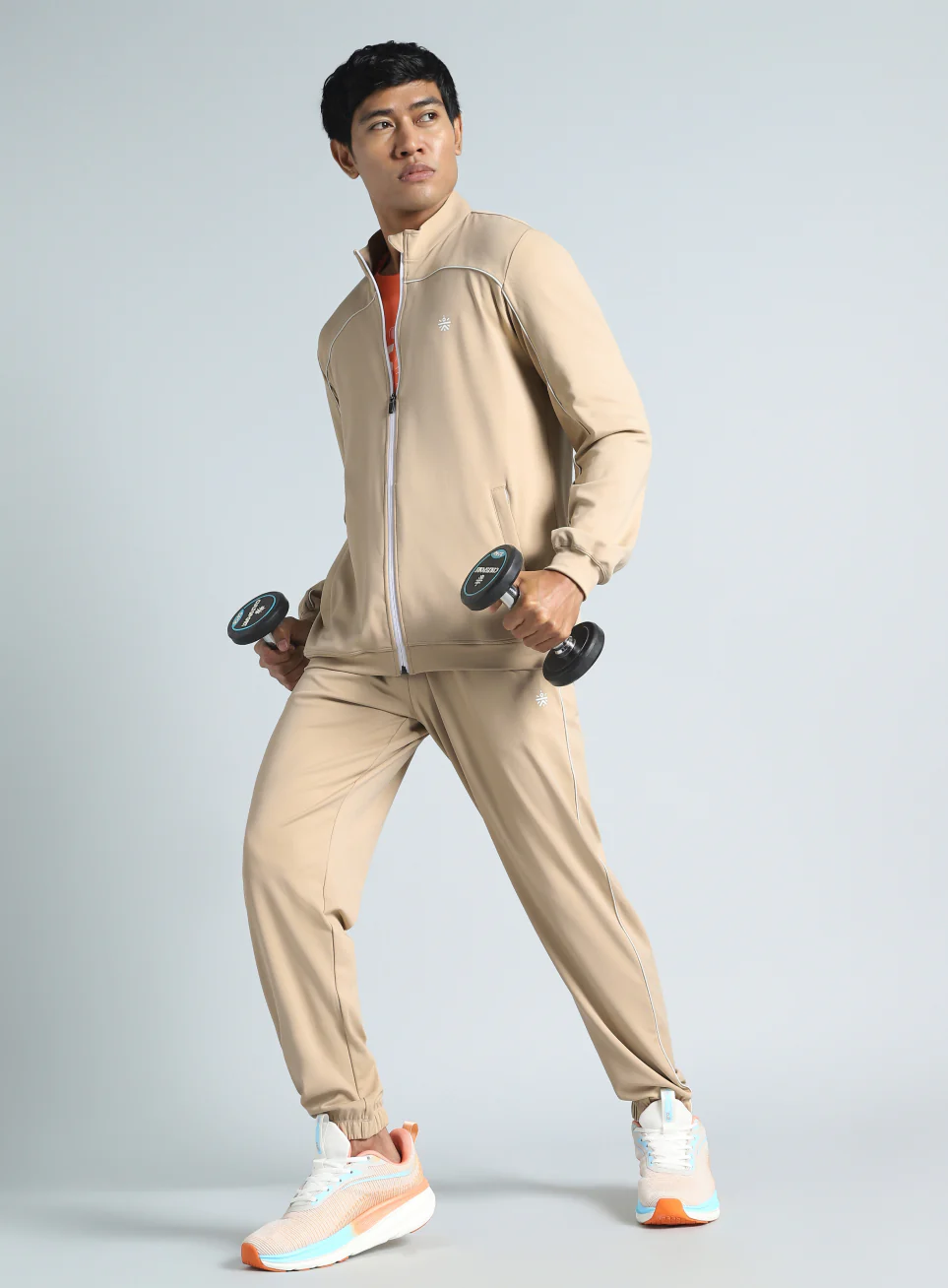 Men's Beige Training All Format Tracksuit - Image 2