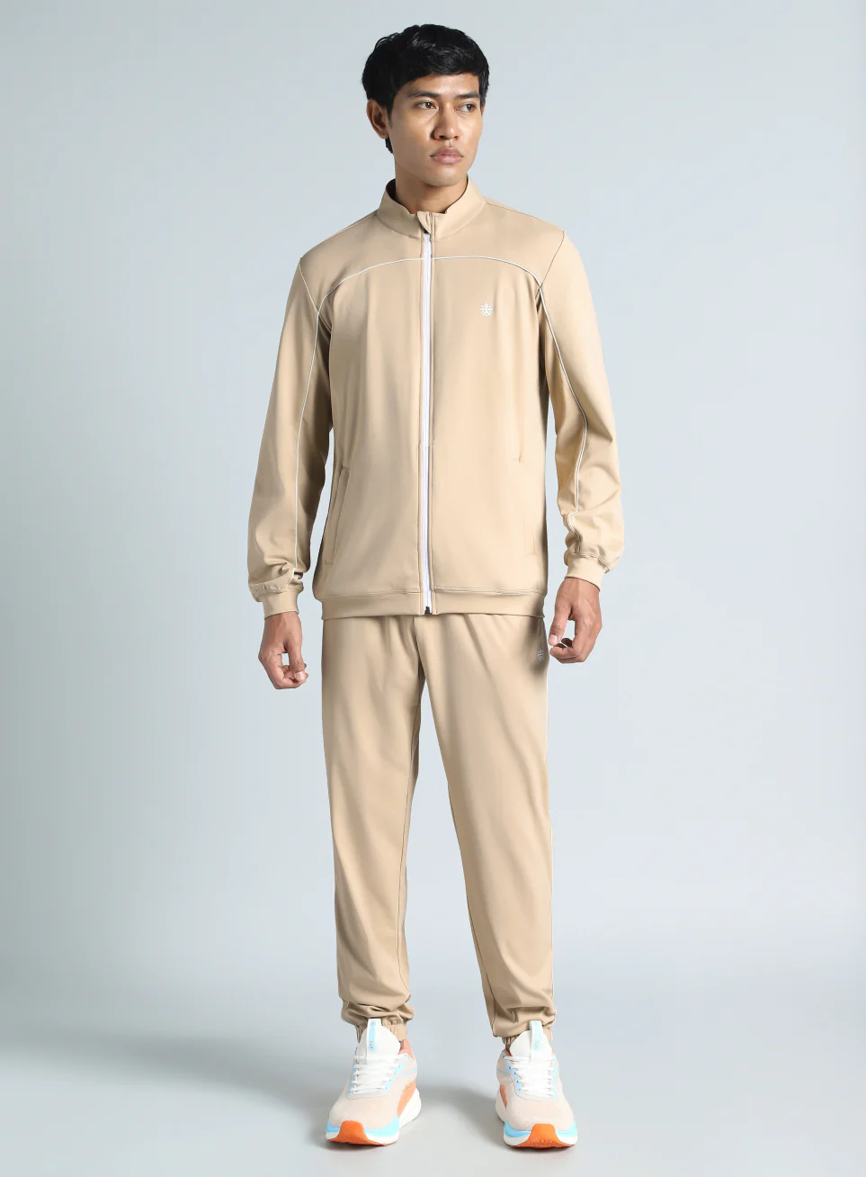 Men's Beige Training All Format Tracksuit - Image 4