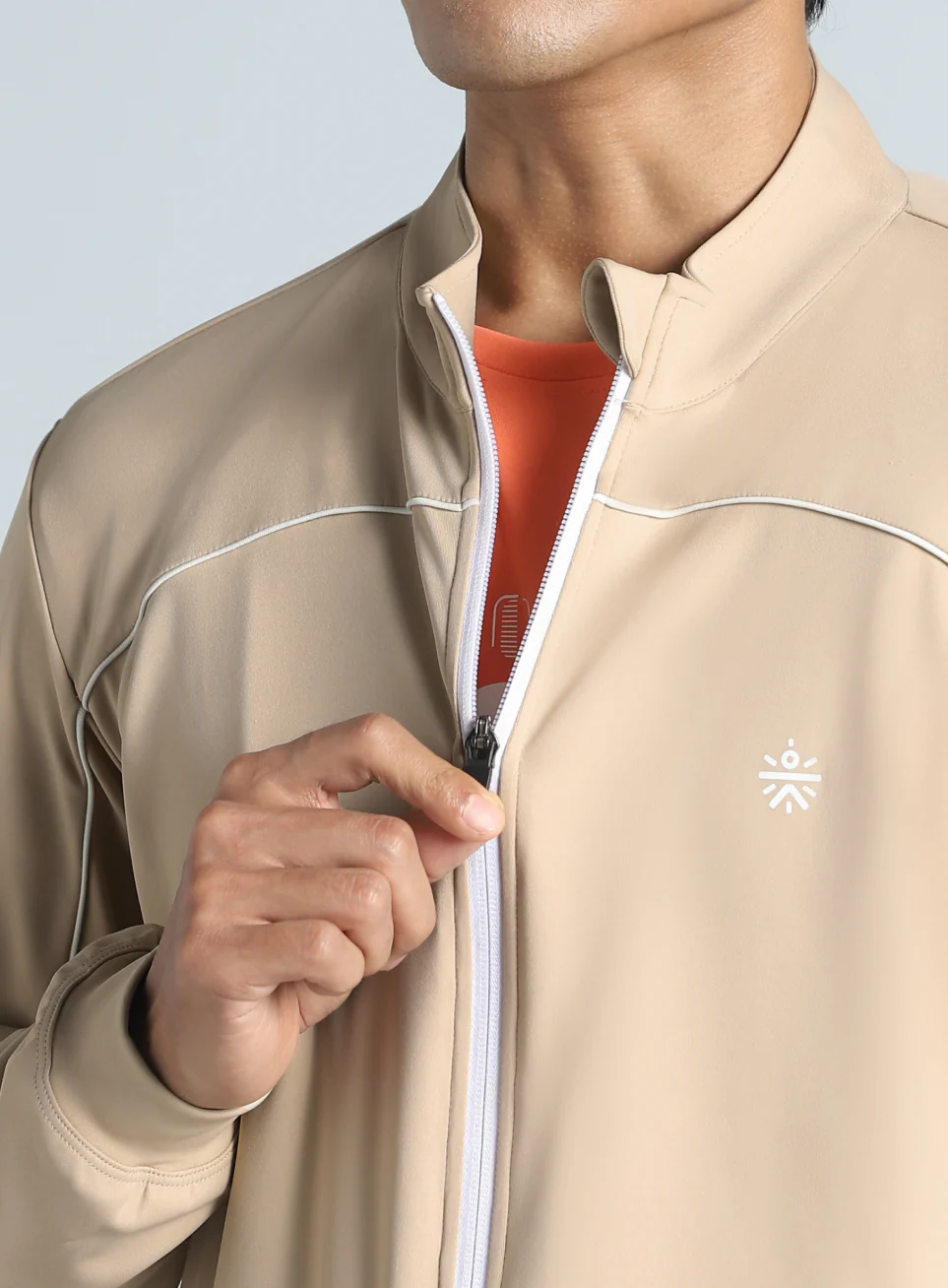 Men's Beige Training All Format Tracksuit - Image 7
