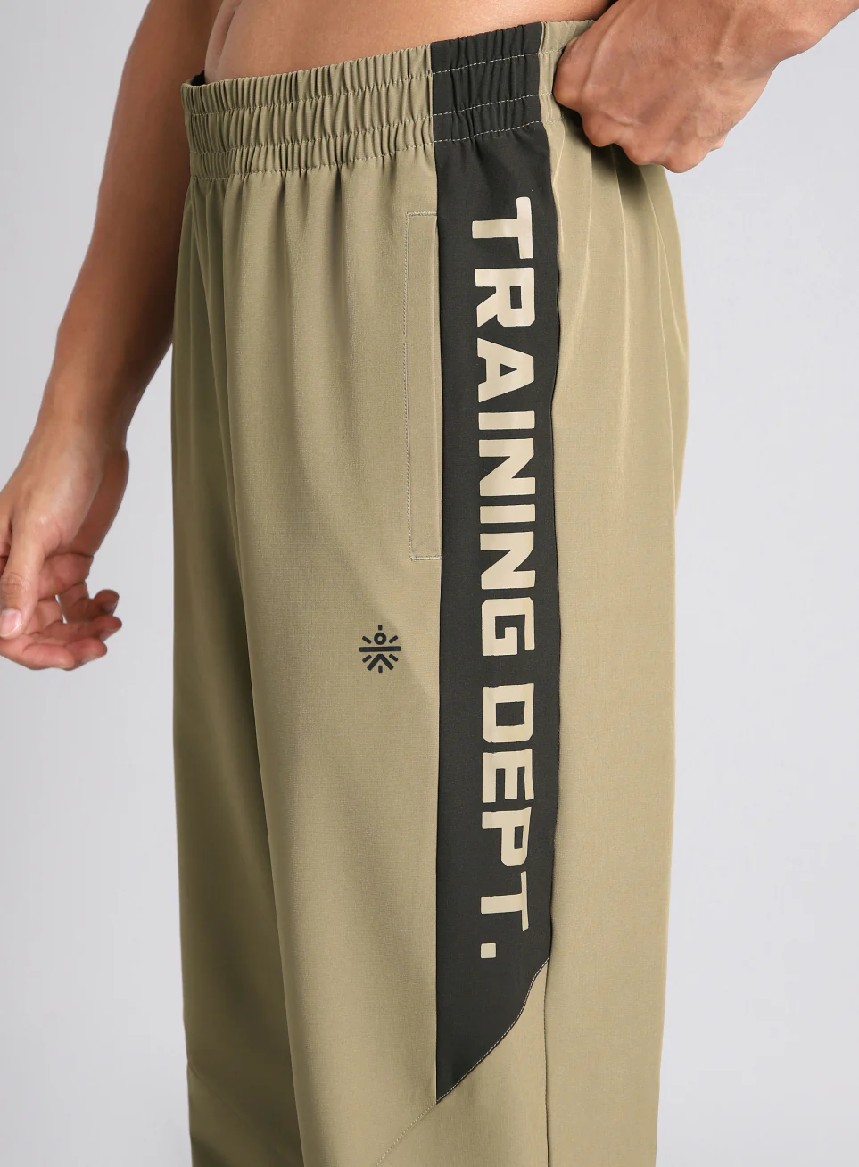 Men's Beige Training Department Trackpants - Image 8