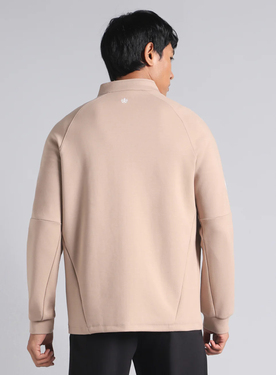 Men's Beige Training Essential Mid Layer Jacket - Image 6