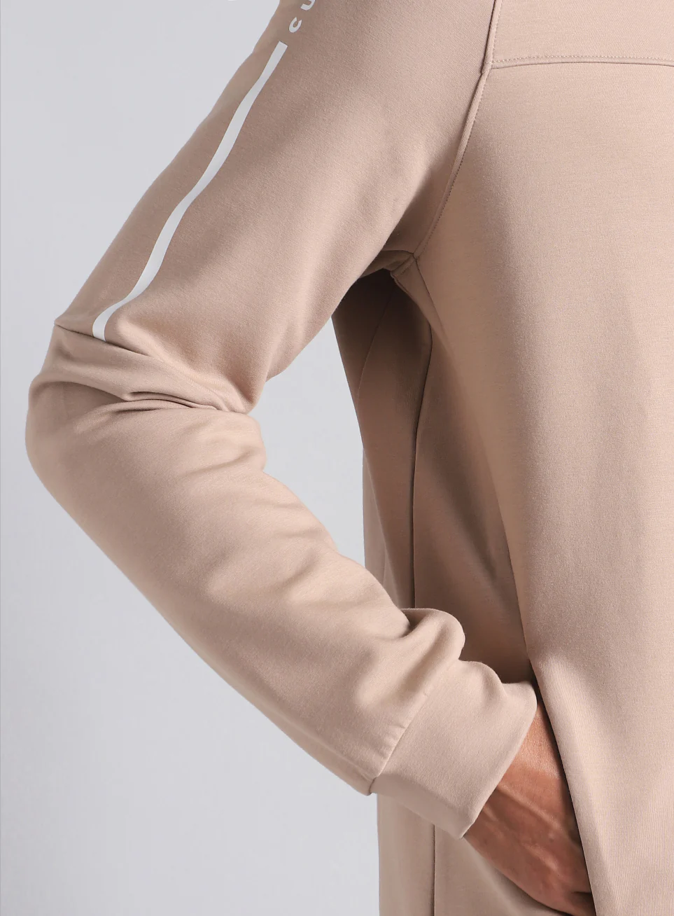 Men's Beige Training Essential Mid Layer Jacket - Image 9