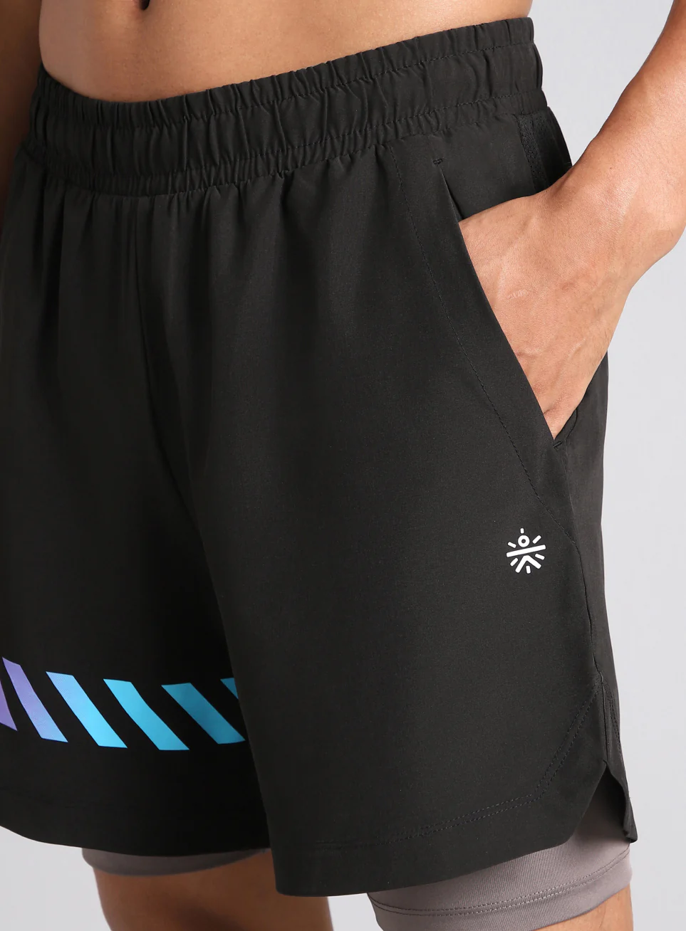 Men's Black 360 Degree Performance Shorts - Image 9