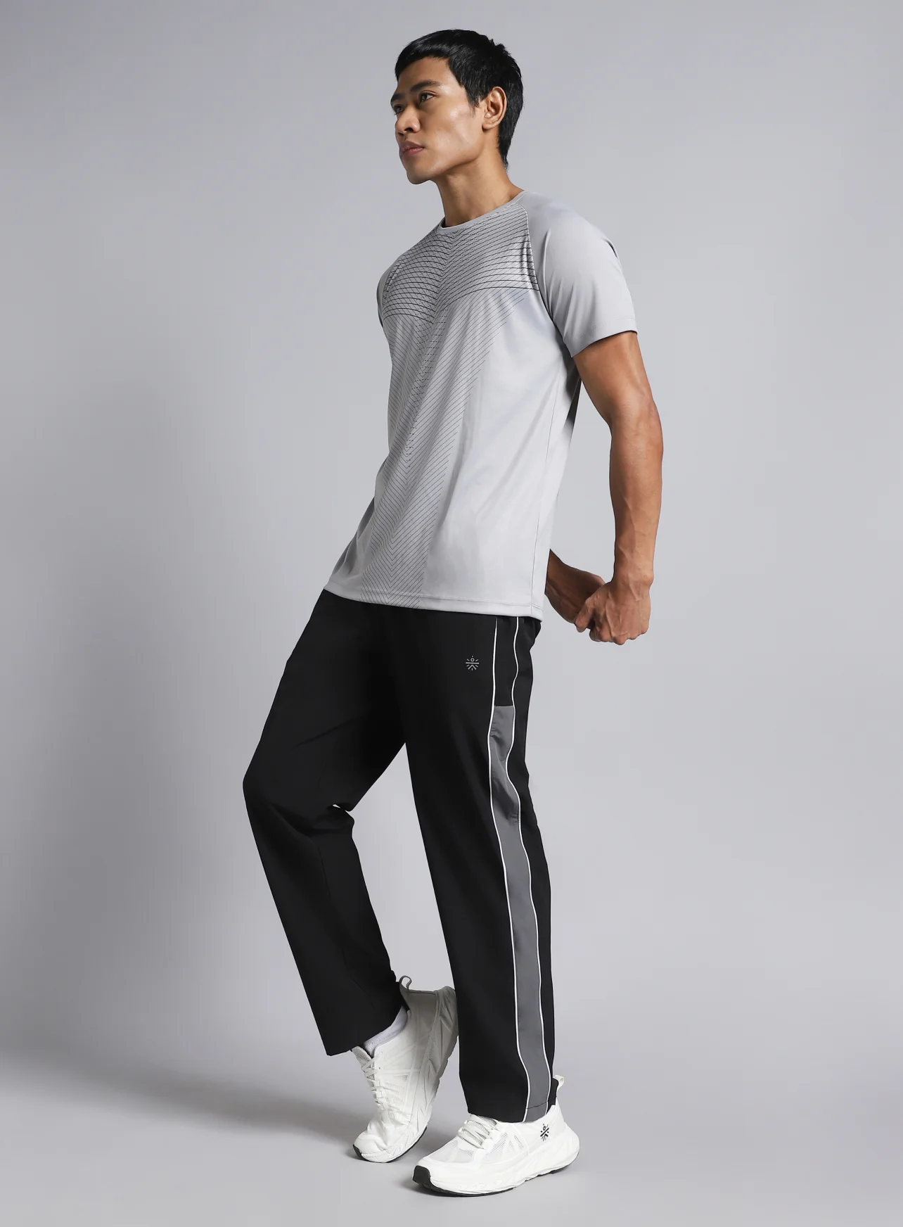 Men's Black Active Day Out Trackpants - Image 3