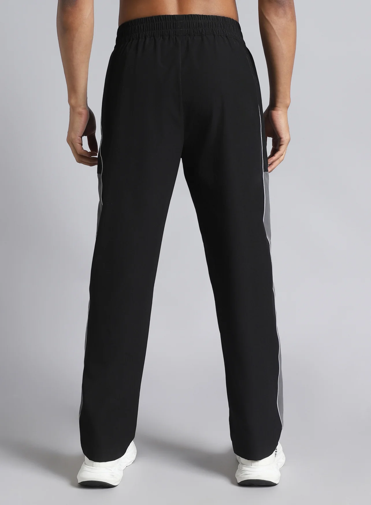 Men's Black Active Day Out Trackpants - Image 6