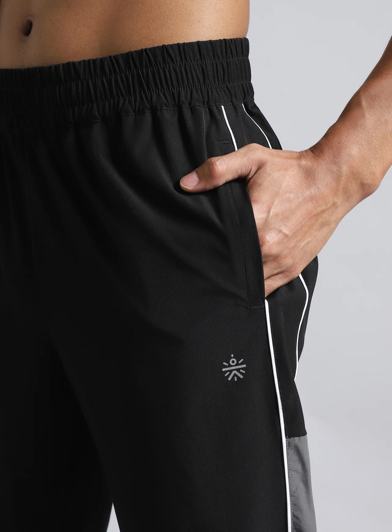 Men's Black Active Day Out Trackpants - Image 7