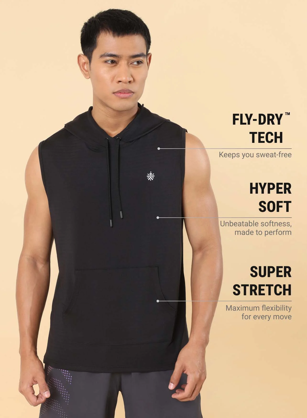 Men's Black Active T-shirt - Image 4