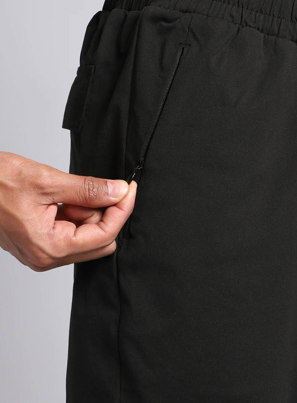 Men's Black Airport Travel Trackpants - Image 13