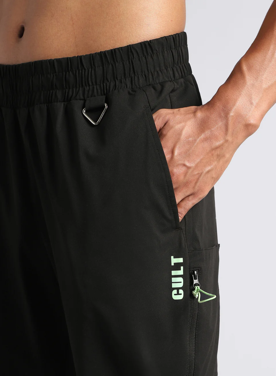 Men's Black Airport Travel Trackpants - Image 9