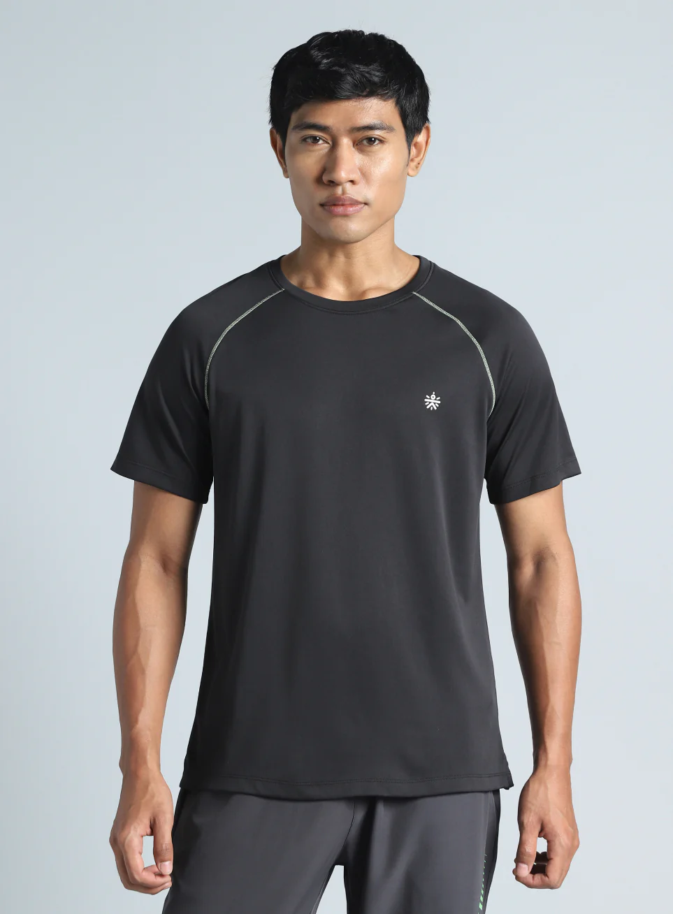 Men's Black All Day Active Recycled Poly Performance T-shirt - Image 4