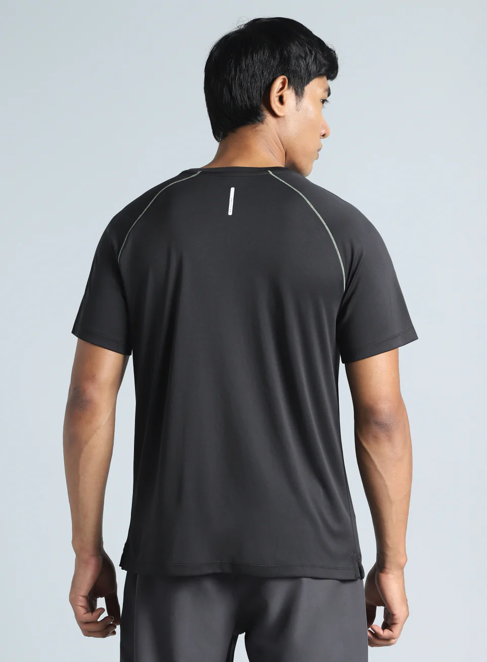 Men's Black All Day Active Recycled Poly Performance T-shirt - Image 6