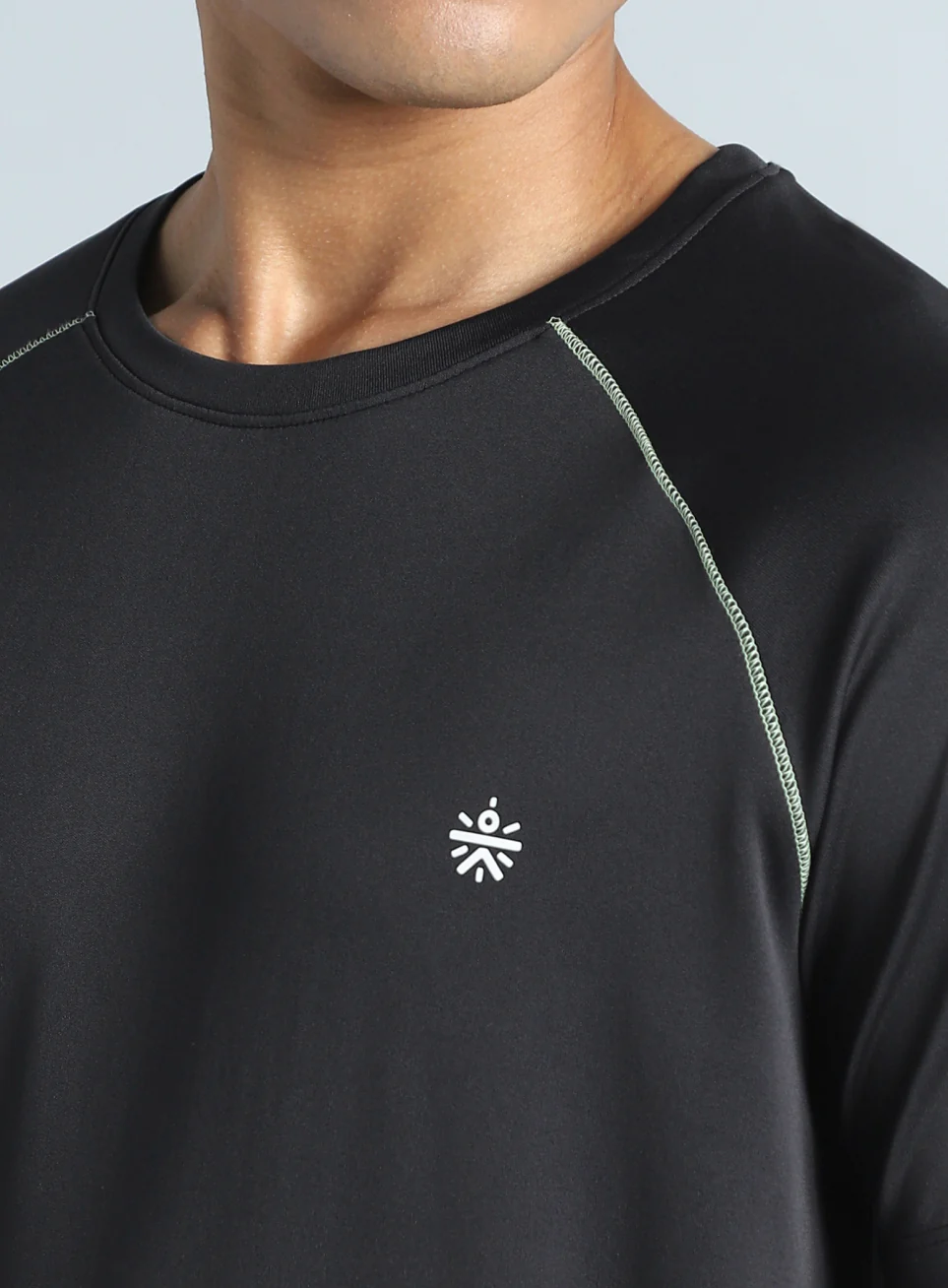Men's Black All Day Active Recycled Poly Performance T-shirt - Image 7