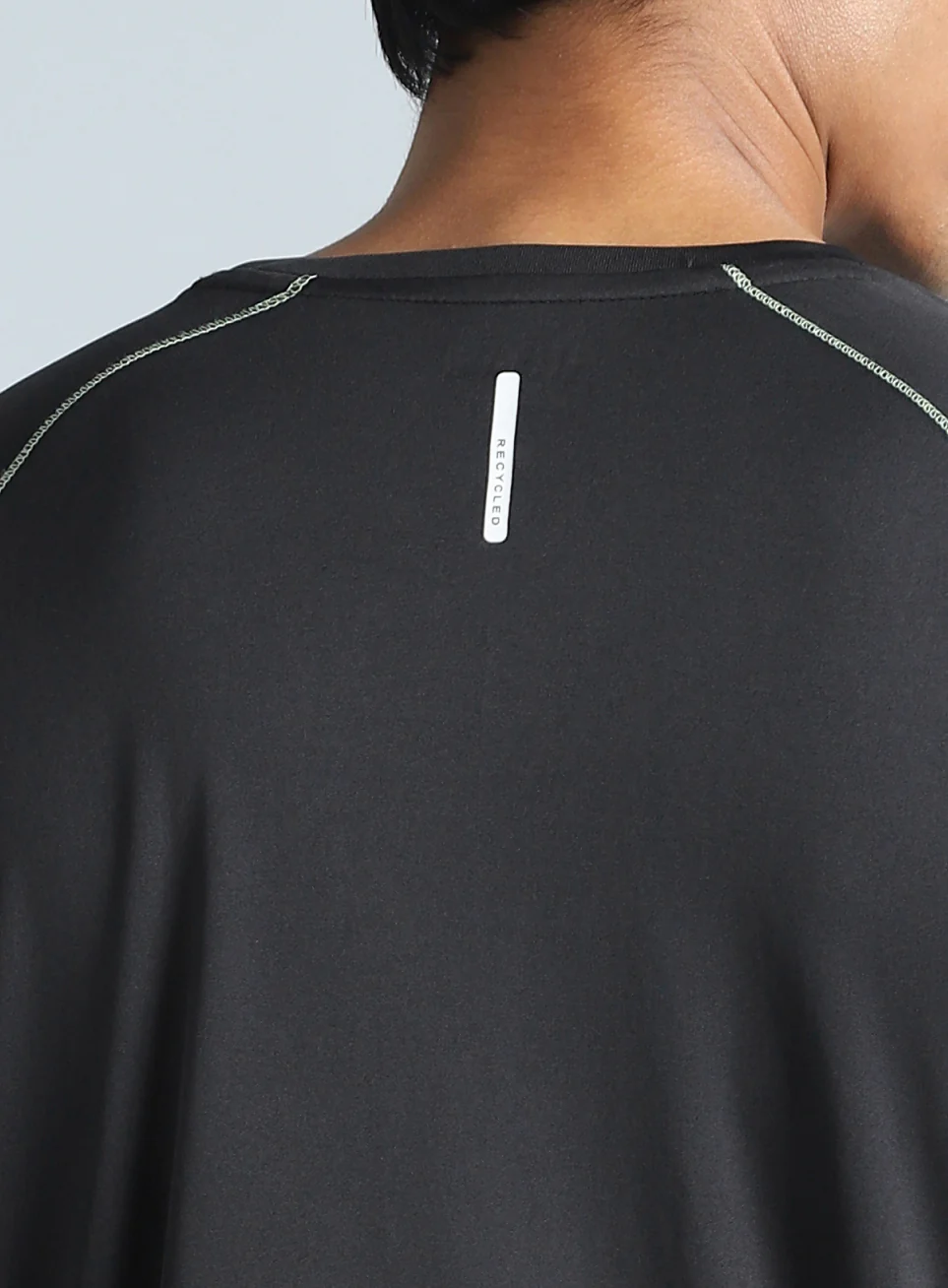 Men's Black All Day Active Recycled Poly Performance T-shirt - Image 8