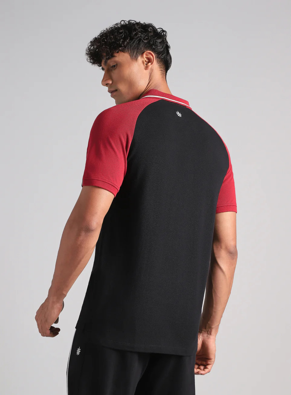 Men's Black Athletic Club Polo T-Shirt - Image 6