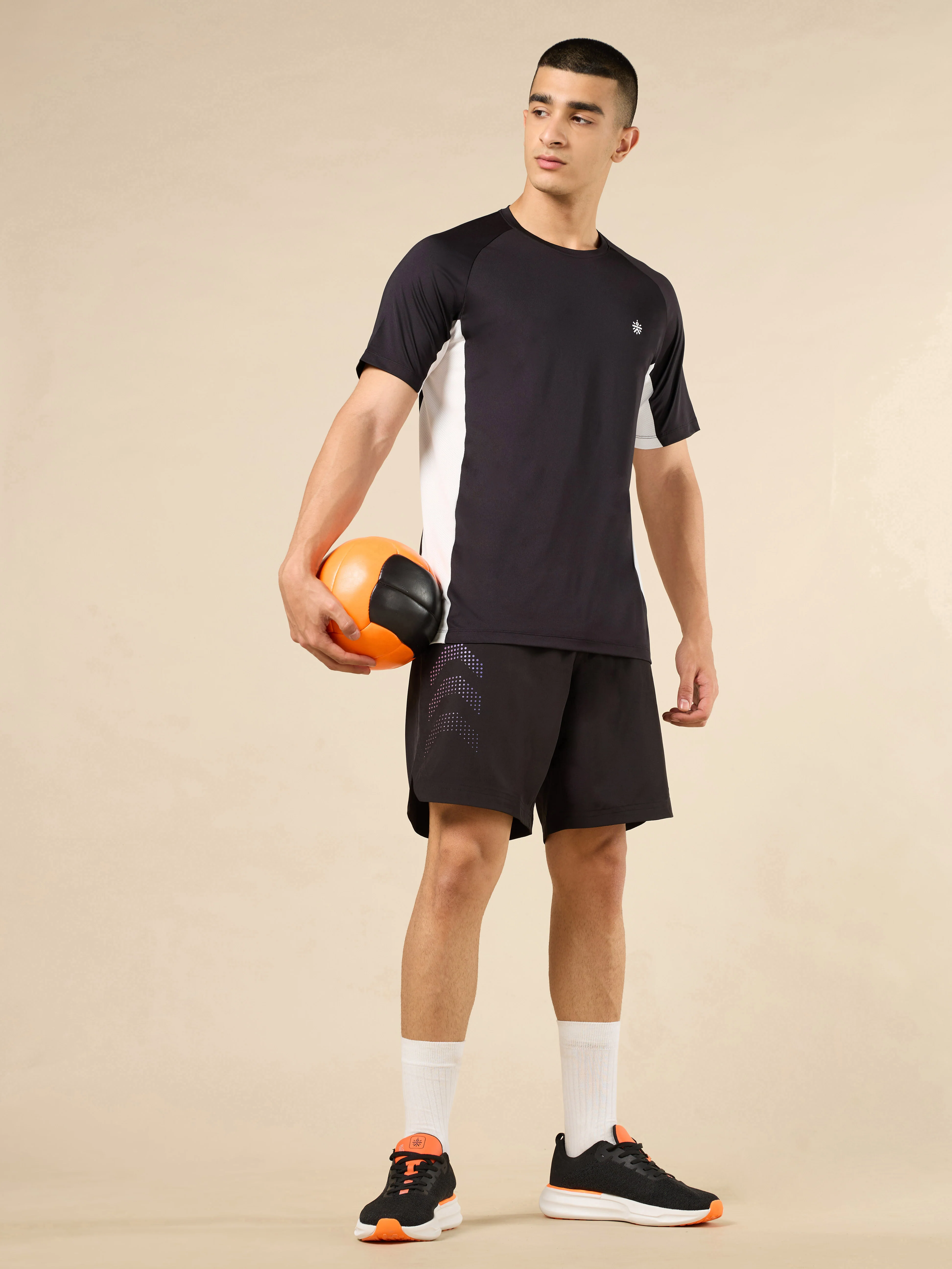 Men's Black Active Pop Performance T-shirt - Image 3