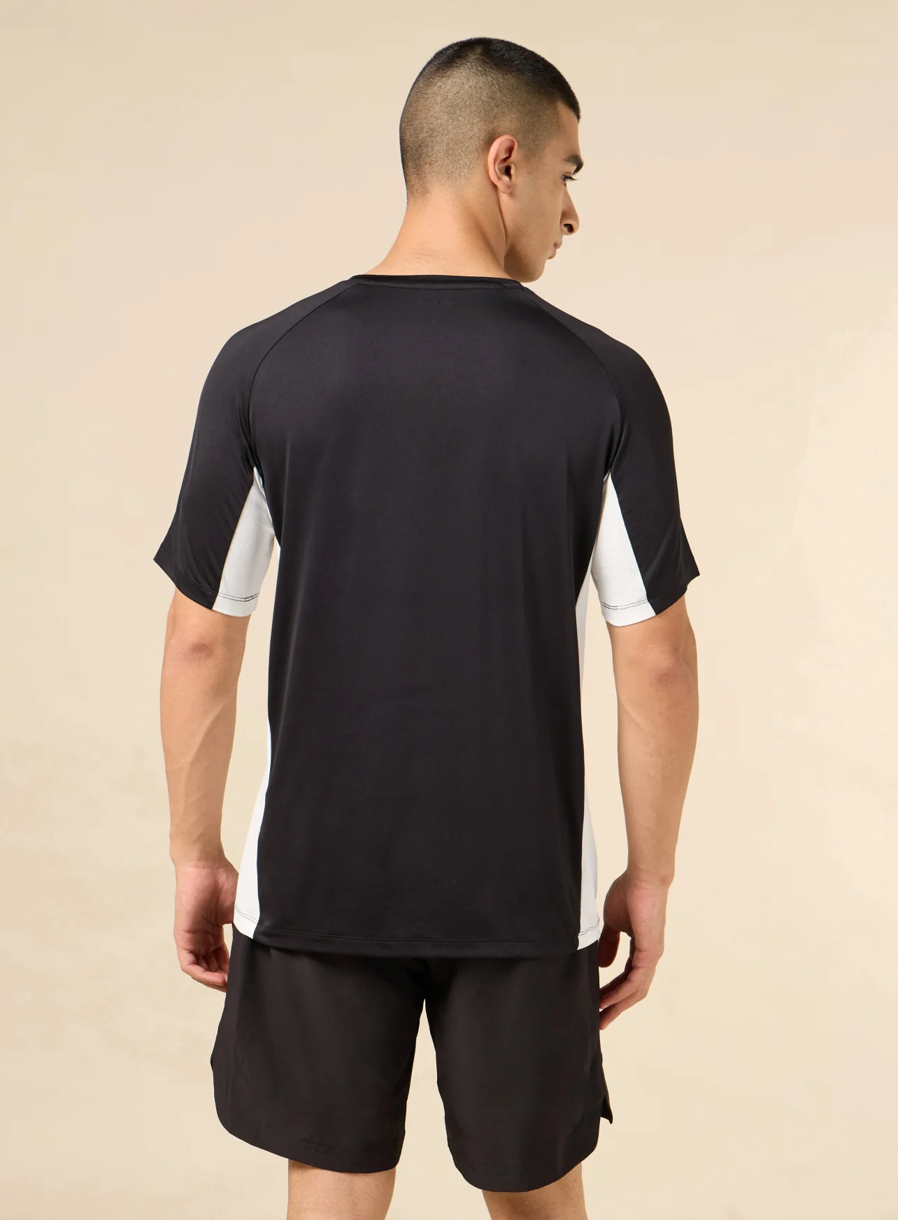 Men's Black Active Pop Performance T-shirt - Image 6