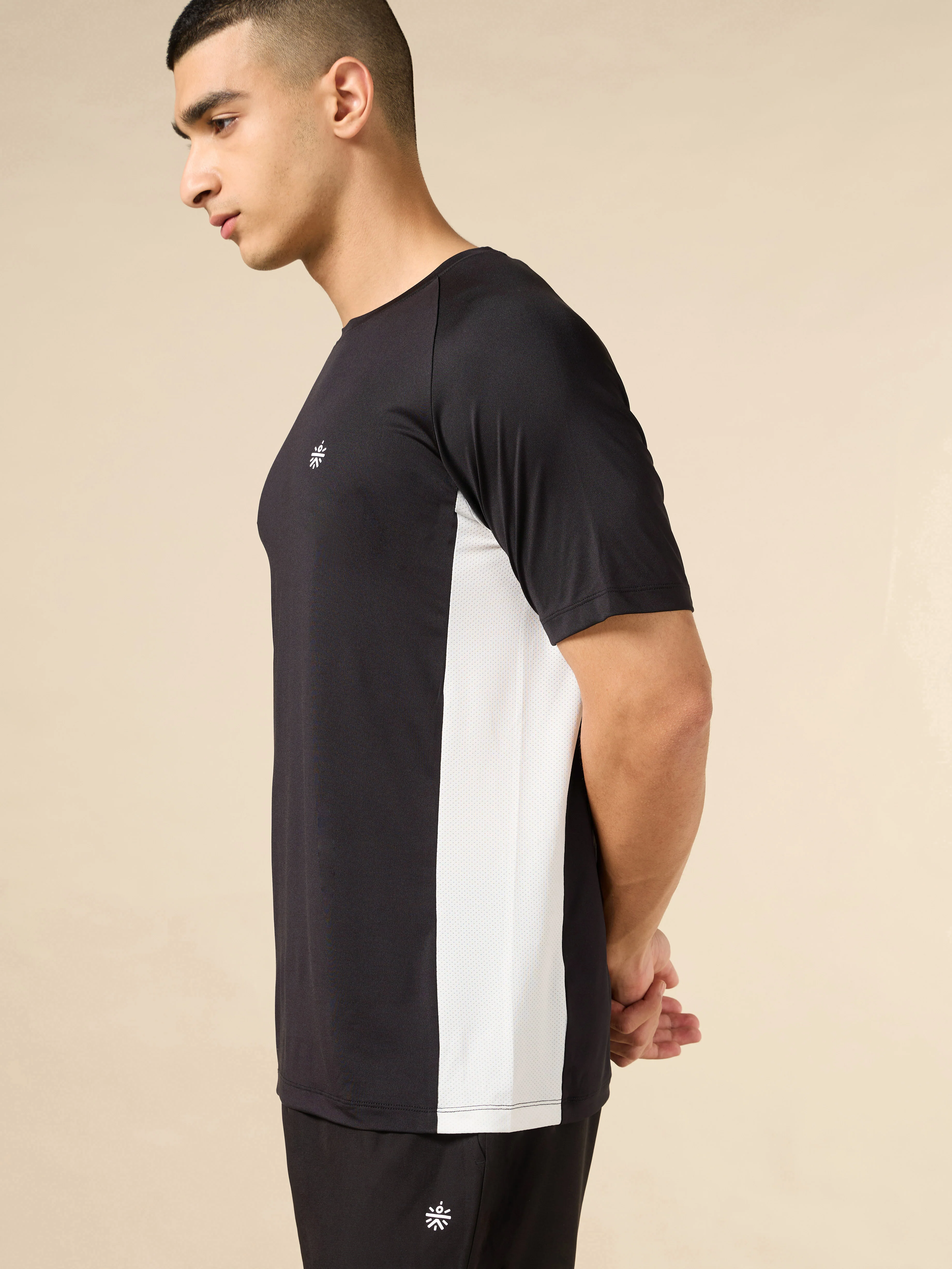 Men's Black Active Pop Performance T-shirt - Image 7