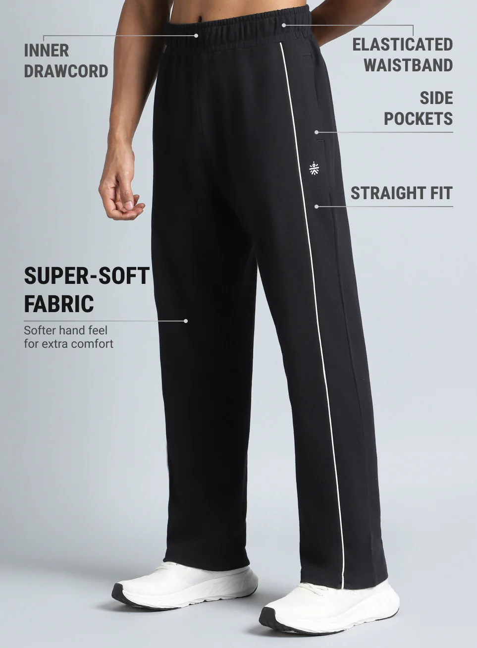 Men's Black Beyond Play Trackpants - Image 5