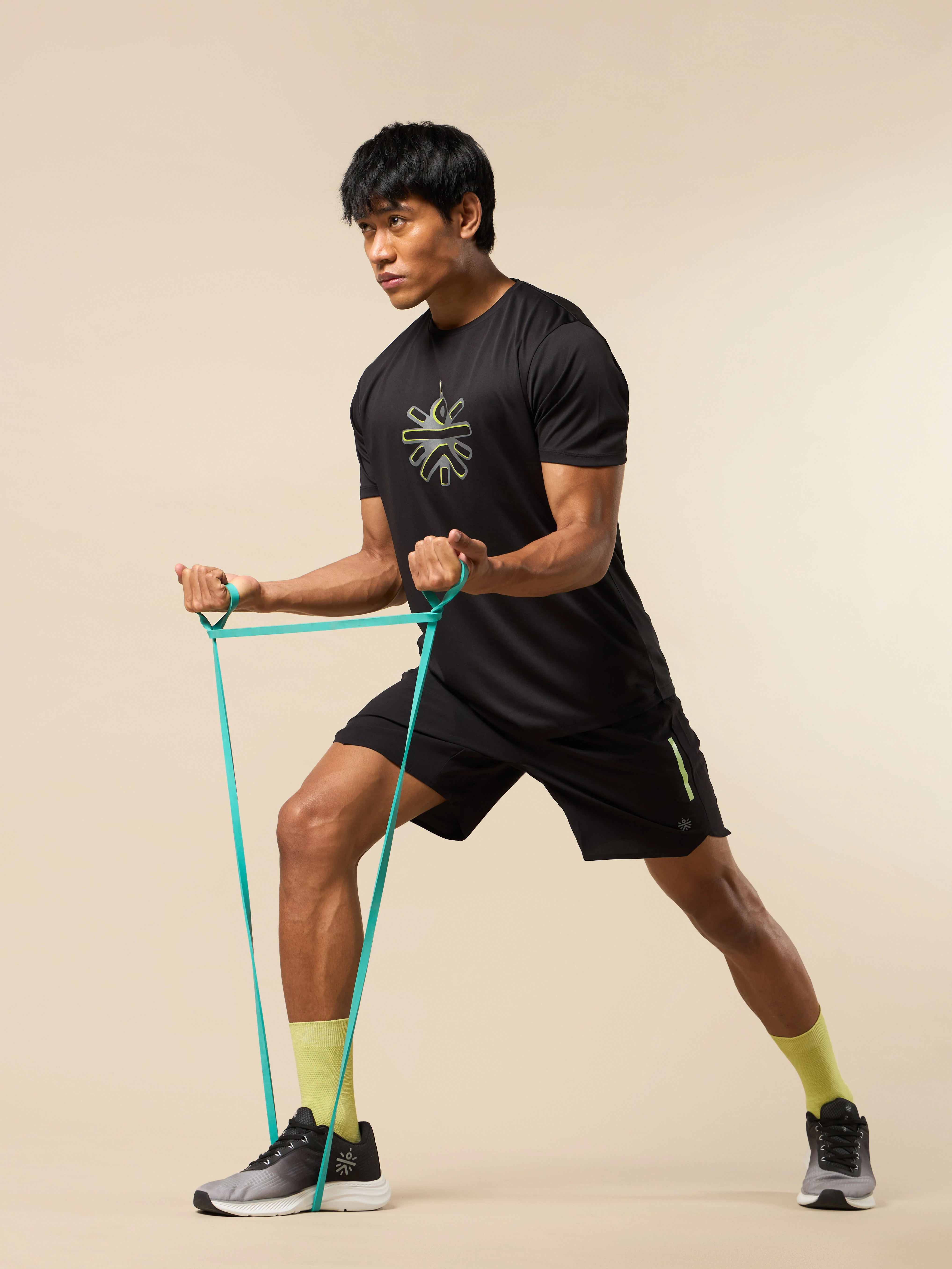 Men's Black Brand Carrier Print T-shirt - Image 2