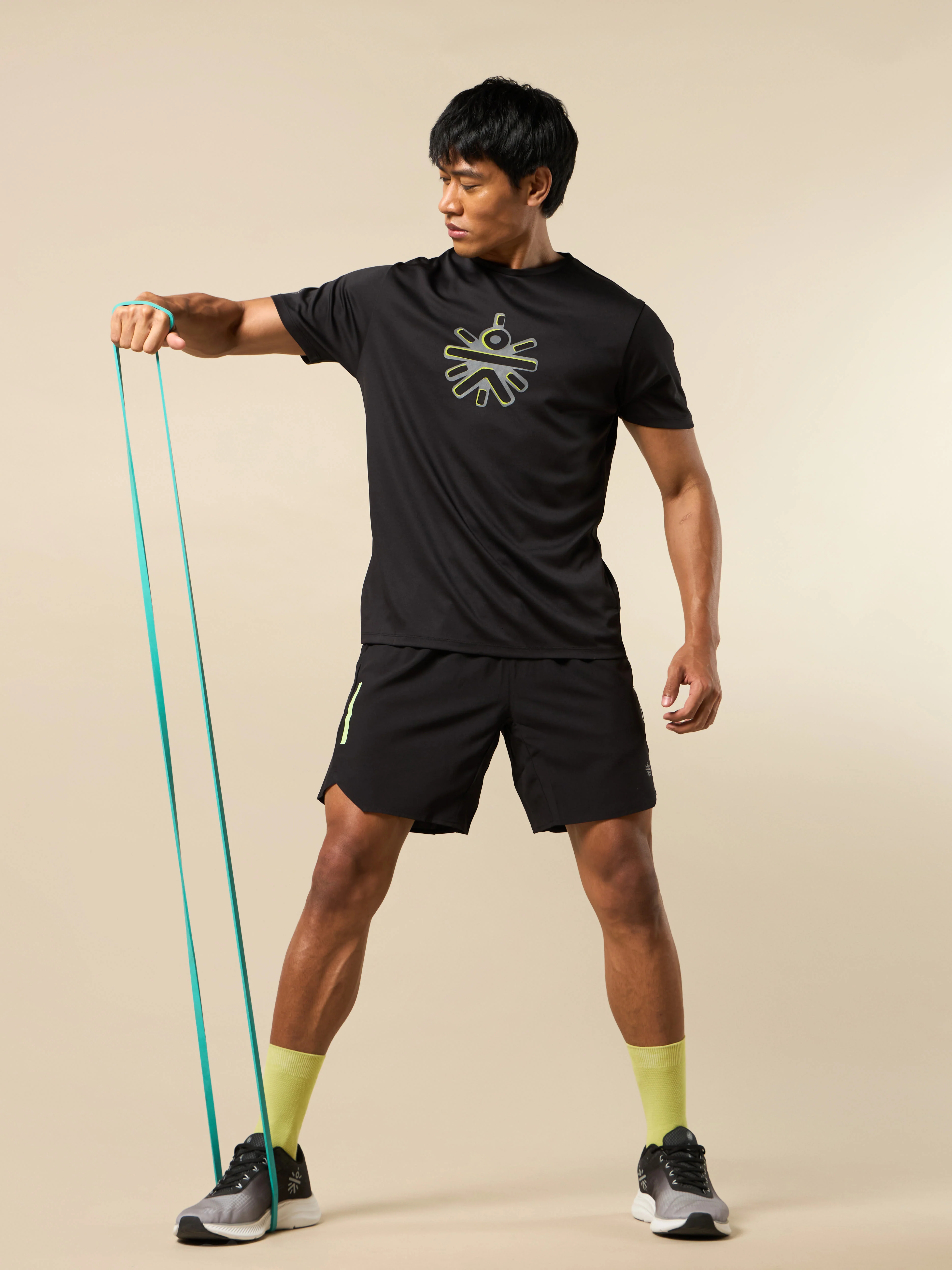 Men's Black Brand Carrier Print T-shirt - Image 3