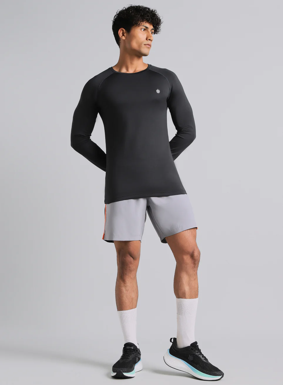 Men's Black Build Up Performance Recycled Poly T-shirt - Image 2