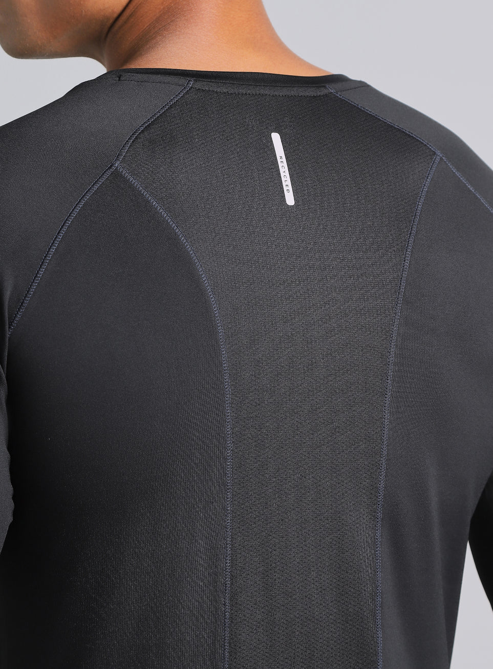 Men's Black Build Up Performance Recycled Poly T-shirt - Image 8