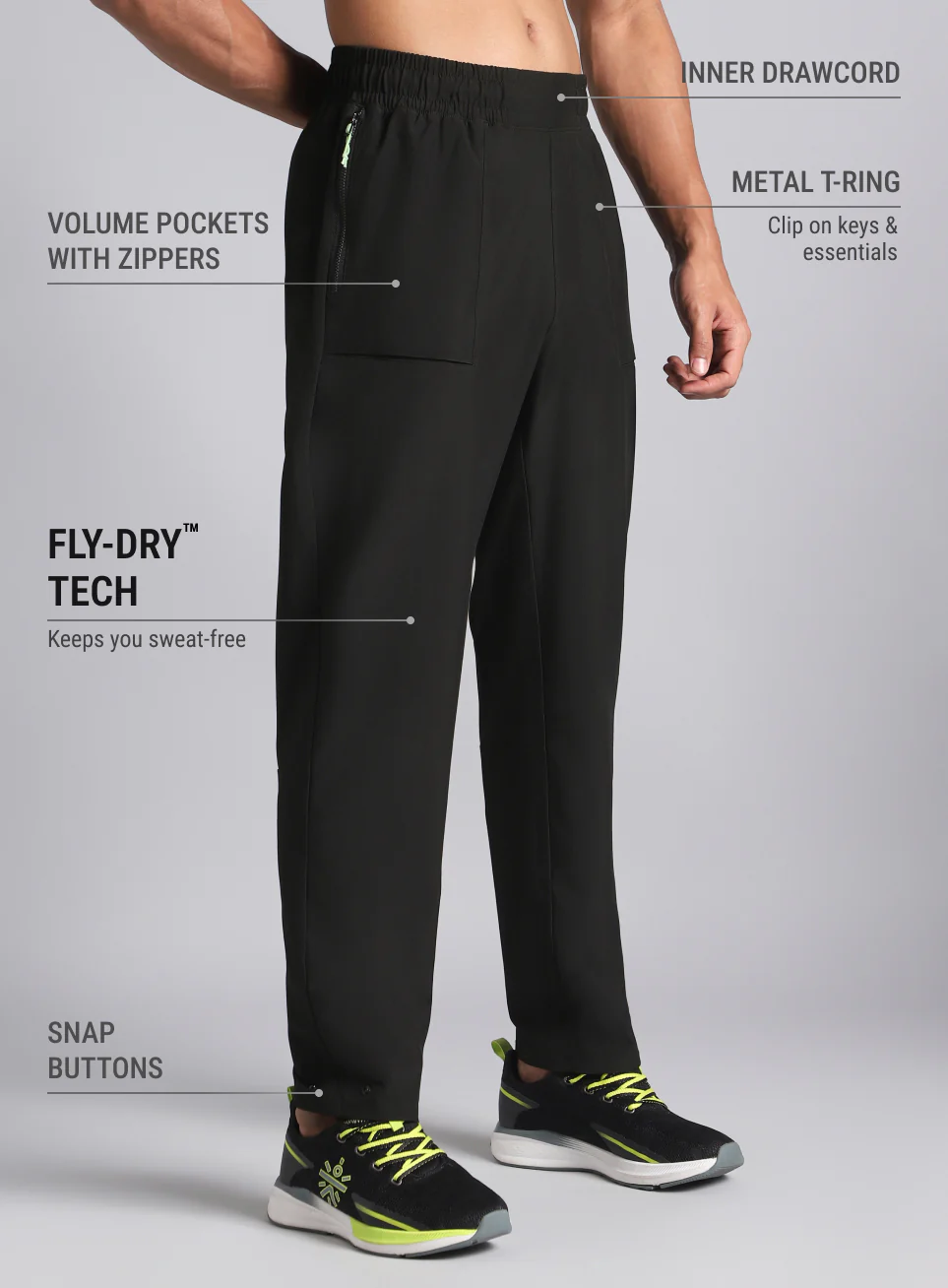 Men's Black City Commuter Trackpants - Image 5
