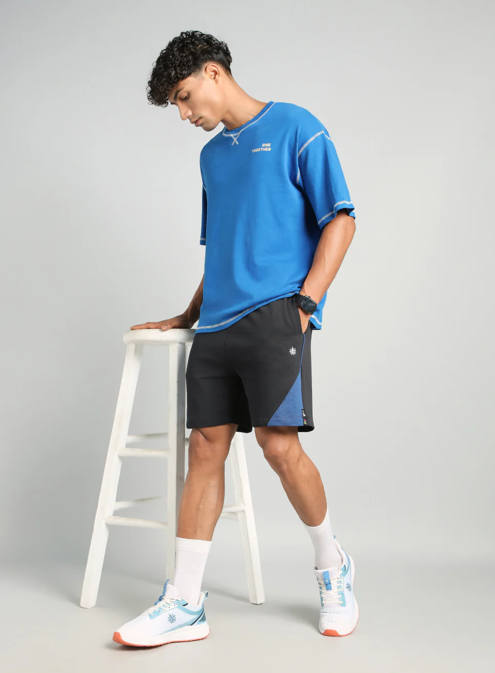 Men's Black Classic Sports Club Shorts - Image 3