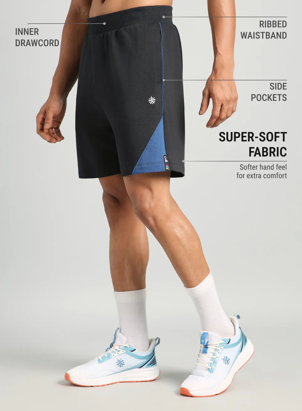 Men's Black Classic Sports Club Shorts - Image 5
