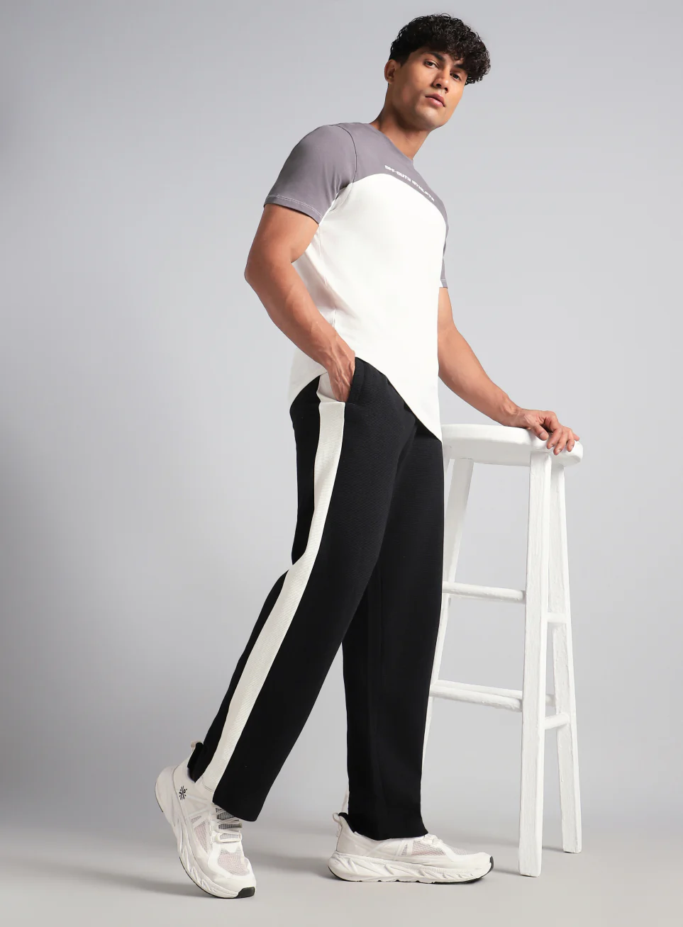 Men's Black Colourplay Trackpants - Image 3