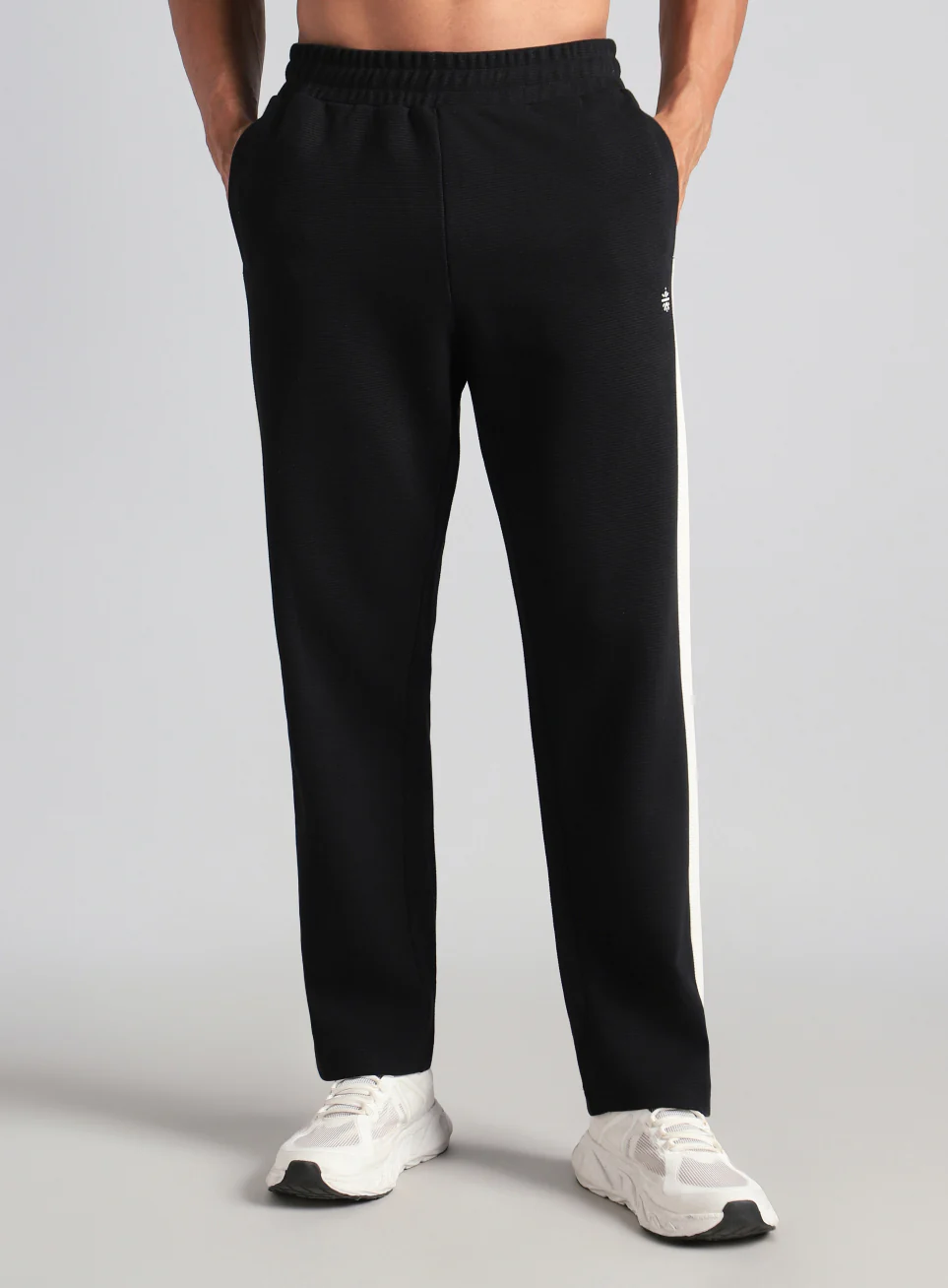 Men's Black Colourplay Trackpants - Image 4