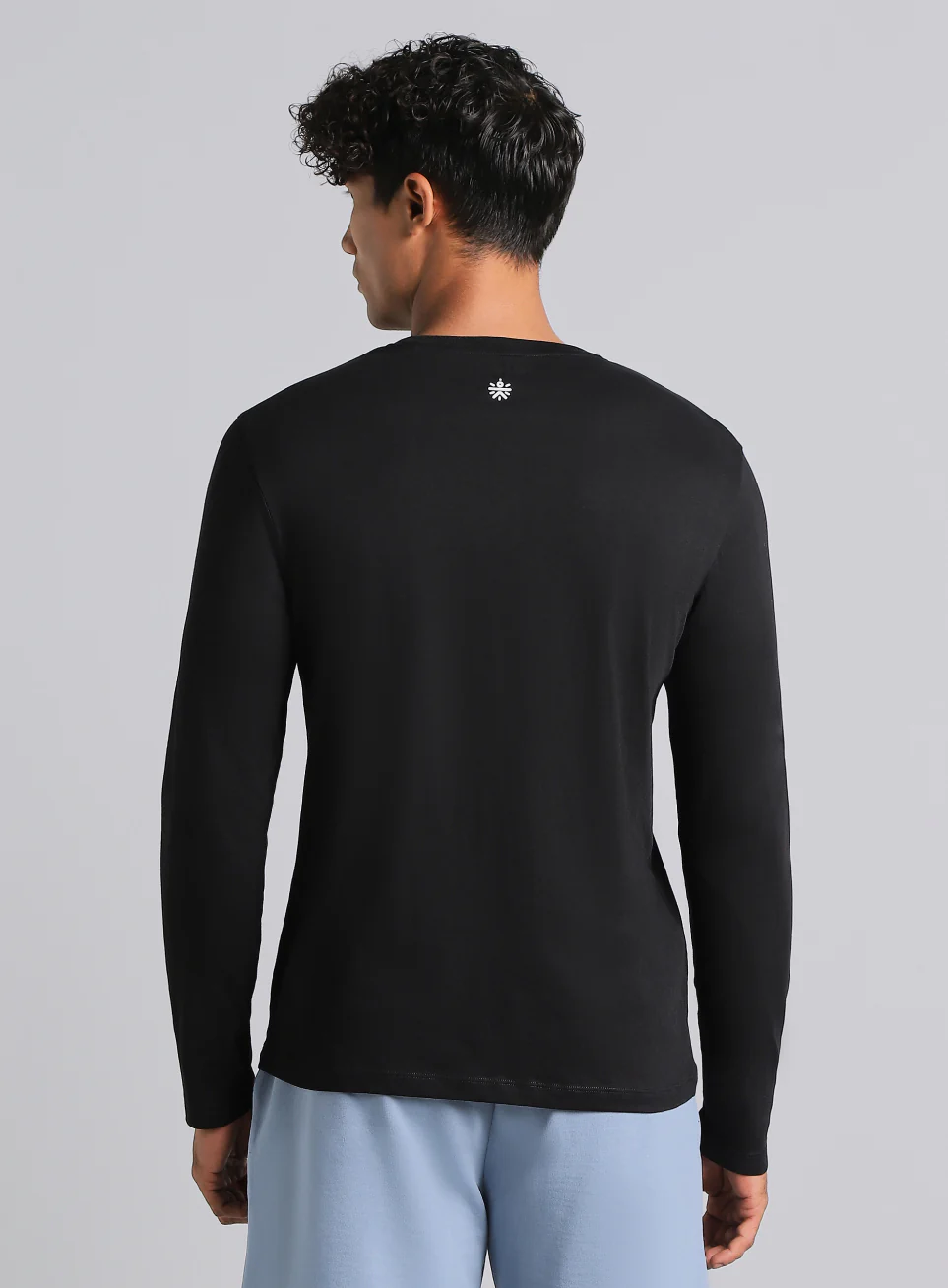 Men's Black Courtside Print Full Sleeve T-shirt - Image 6