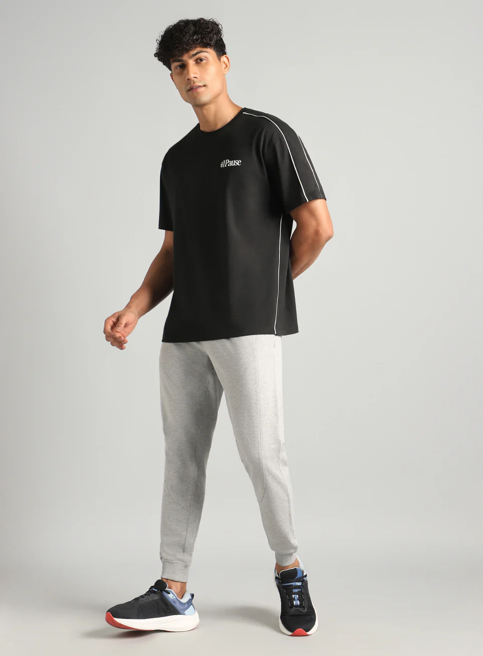 Men's Black Cult Athletic Relaxed Fit T-shirt - Image 2
