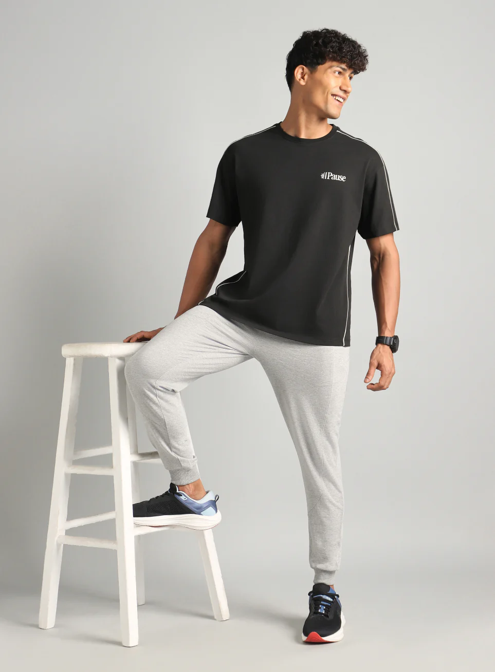 Men's Black Cult Athletic Relaxed Fit T-shirt - Image 3