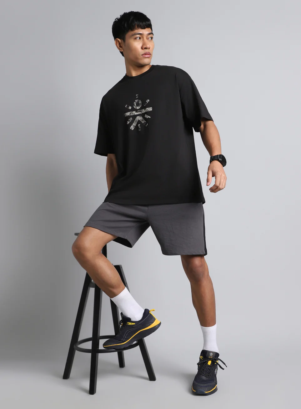 Men's Black Cult Brand Carrier Oversized Fit T-shirt - Image 3