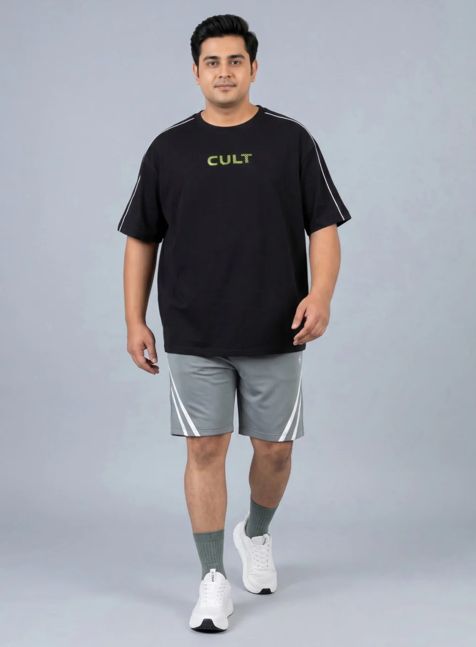 Men's Black Cult Brand Carrier Plus size Oversized Fit T-shirt - Image 2
