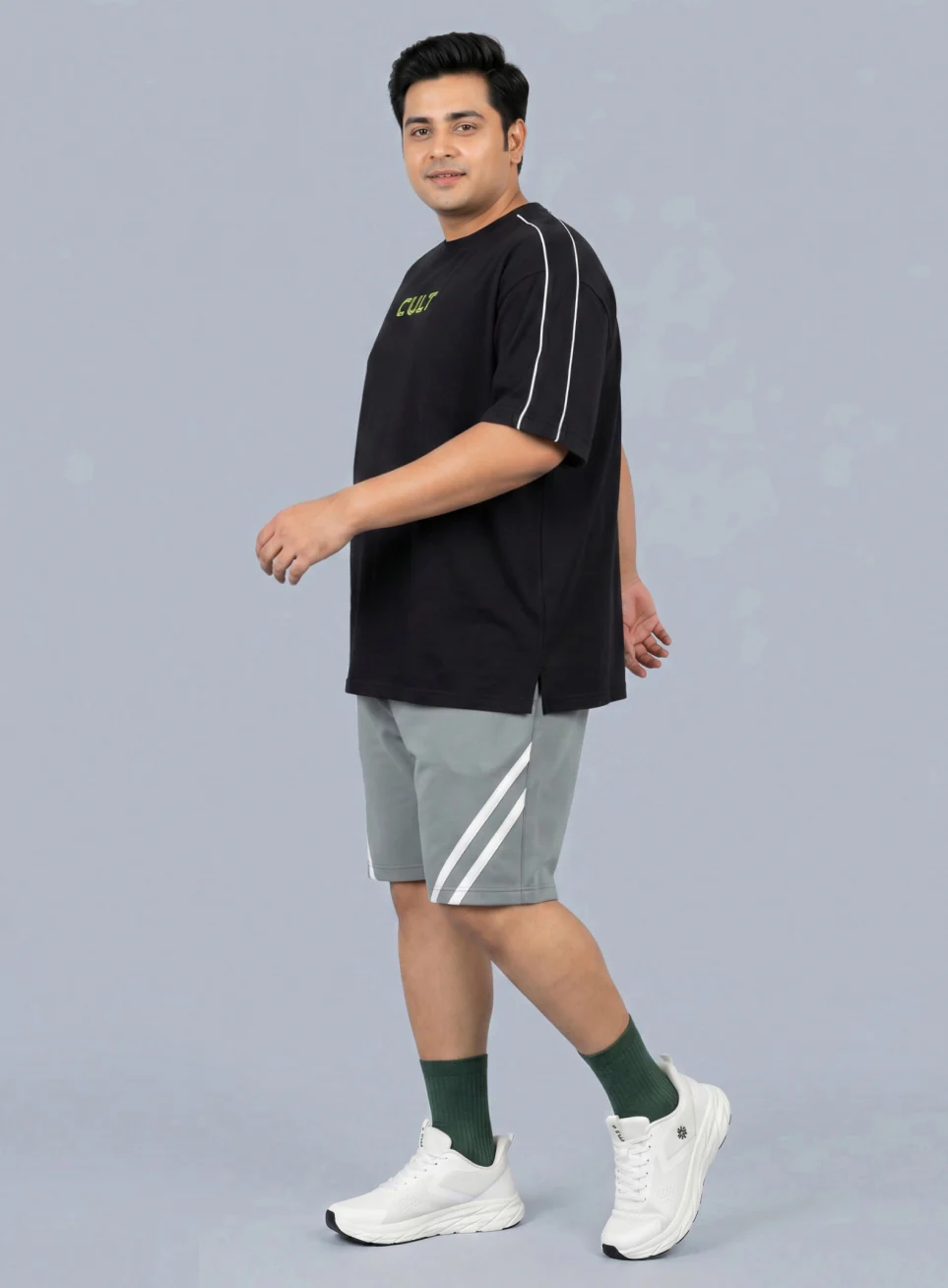 Men's Black Cult Brand Carrier Plus size Oversized Fit T-shirt - Image 3