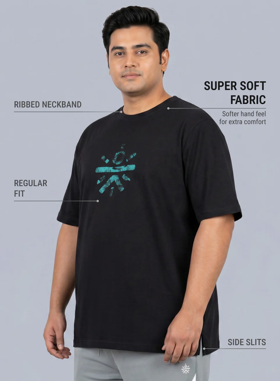 Men's Black Cult Brand Carrier Plus Size T-shirt - Image 5