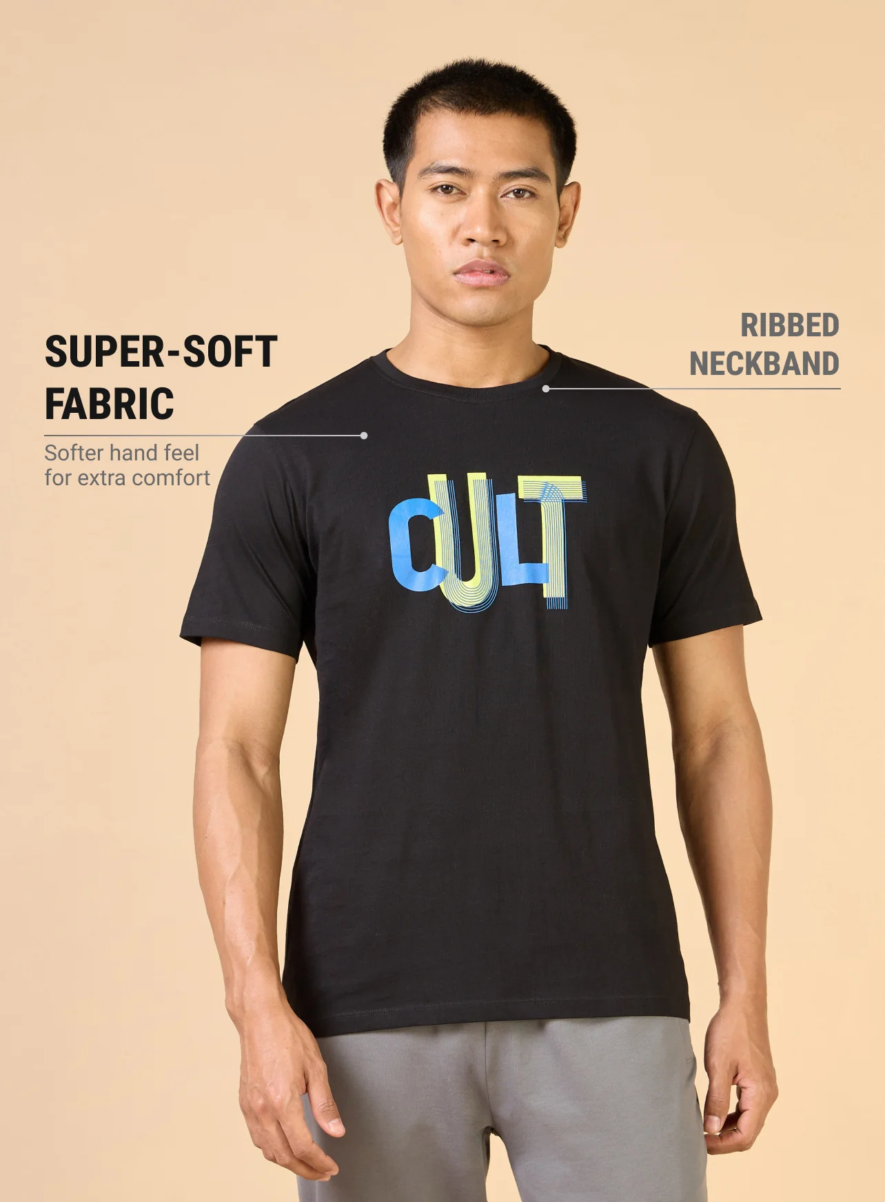 Men's Black Cult Brand Carrier T-shirt - Image 4