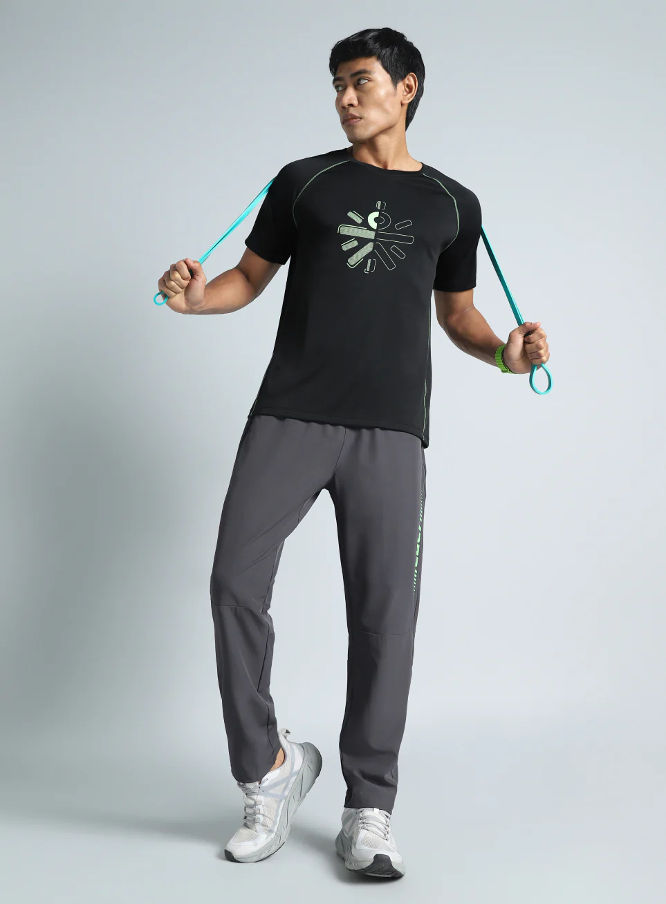 Men's Black Cult Branded Recycled Poly Performance T-shirt - Image 3