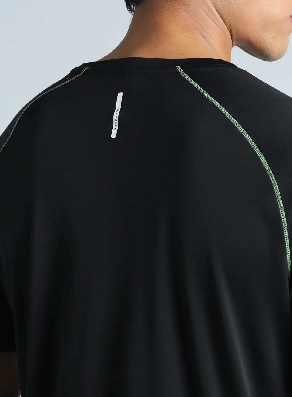 Men's Black Cult Branded Recycled Poly Performance T-shirt - Image 8