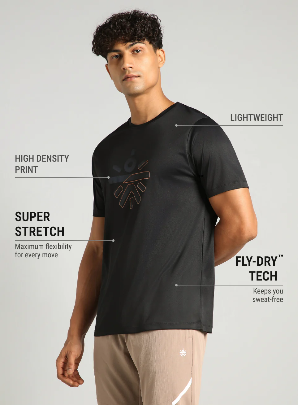 Men's Black Cult Endurance Training T-shirt - Image 5