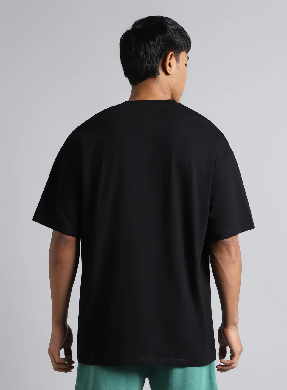 Men's Black Cult Graphic Oversized Fit T-shirt - Image 6