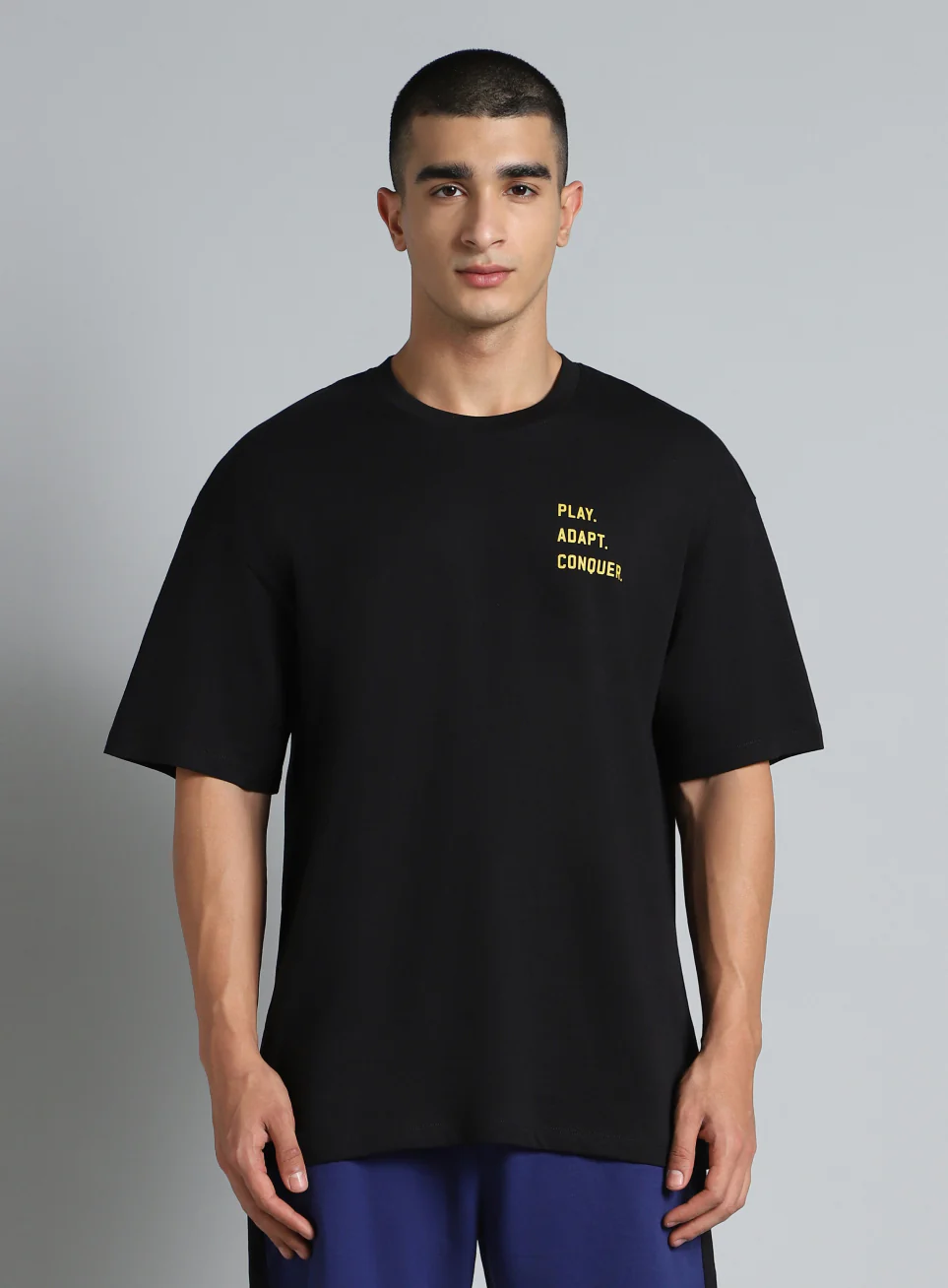 Men's Black Cult Graphic Oversized Fit T-shirt - Image 4
