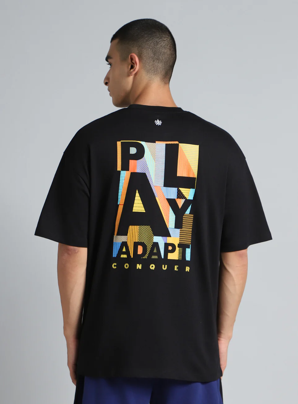 Men's Black Cult Graphic Oversized Fit T-shirt - Image 6